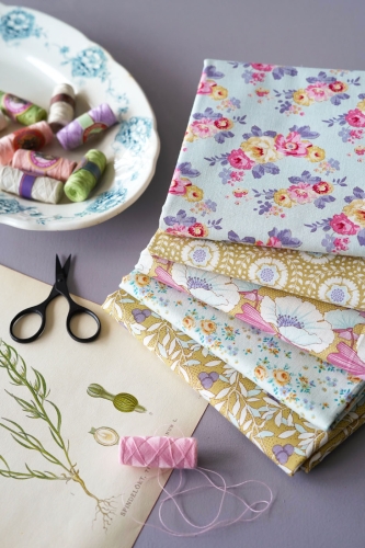 Tilda Patchwork Baumwolle - Maple Farm - Cherrybush Dijon